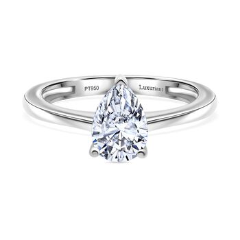 LUXURIANT DIAMOND - Lab Grown Diamant IF-D IGI zertifiziert Ring 950 Platin (Gr&ouml;&szlig;e 20.00) ca. 1.00 ct