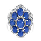 D'Joy Aurora Mondstein Ring 925 Silber rhodiniert (Größe 18.00) ca. 6,73 ct