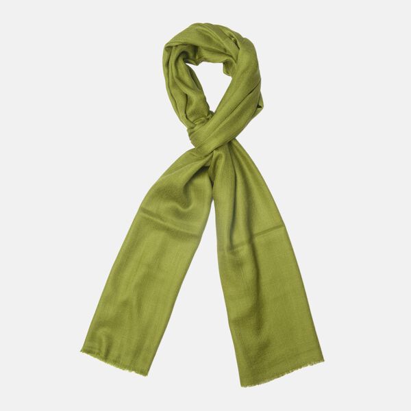 LA MAREY: Superweicher Schal aus 100% Kaschmirwolle, Olivgr&uuml;n&nbsp; image number 4