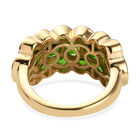 Natürlicher Chromdiopsid Ring 925 Silber vergoldet  ca. 2,47 ct image number 5