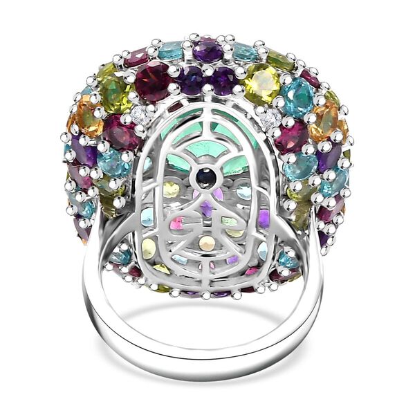GP Italian Garden Kollektion - AA Pfau Triplett Quarz und Multi-Edelstein-Ring - 20,23 ct. image number 4