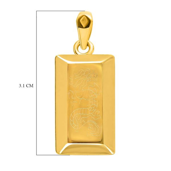 Barren-Anh&auml;nger mit Drachenmotiv in 750 Gold image number 6