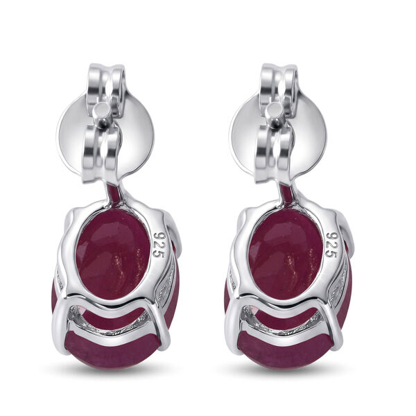 D'Joy AA Burmesischer Rubin Ohrringe 925 Silber Rhodiniert ca. 3,30 ct. image number 4
