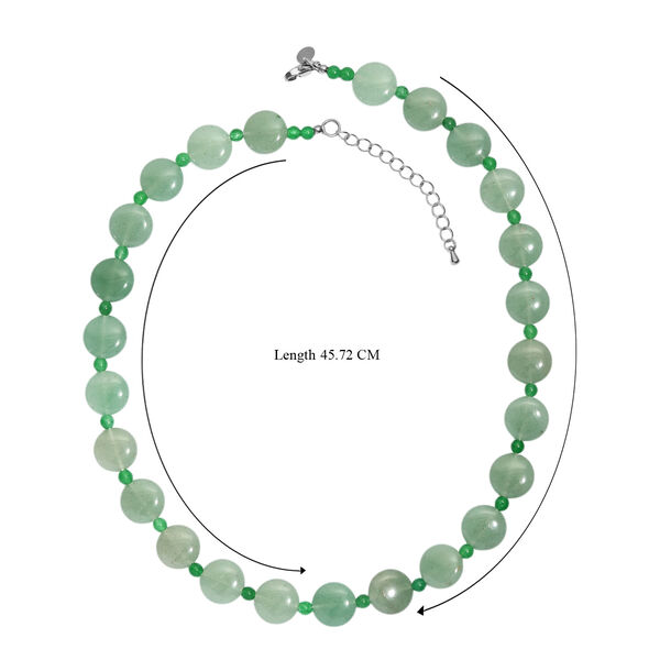 EverTrue gr&uuml;ne Aventurin 45+5cm Halskette - 240 ct. image number 5