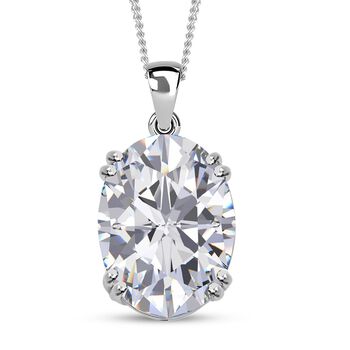 D'Joy Moissanit Ring und Anh&auml;nger mit 45 cm langer Kette