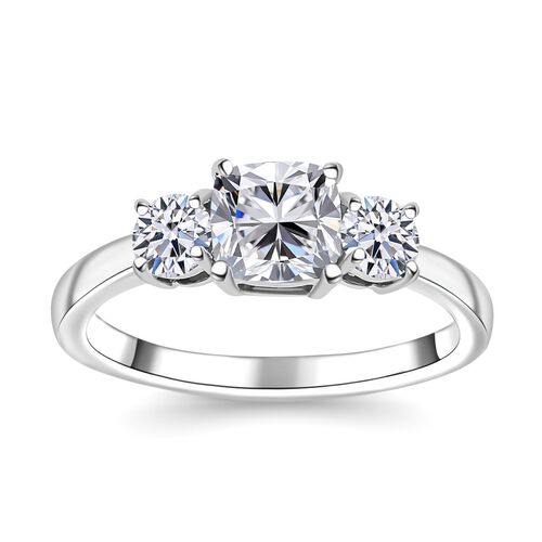 LUXURIANT DIAMOND- SGL zertifizierter VS-EF Labor Diamant Ring in 950 Platin - 1,50 ct. image number 4