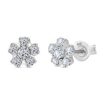 LUXURIANT 0,50 ct. SI Labor Diamant Ohrringe, 925 Silber platiniert