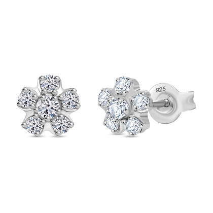 LUXURIANT DIAMOND - Lab Grown Diamant SI-GH Ohrringe 925 Silber platiniert ca. 0,50 ct.