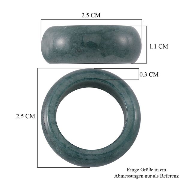 EXTREM SELTEN - Nat&uuml;rlicher Olmek Jadeit Ring (Gr&ouml;&szlig;e 18.00) ca. 27.00 ct image number 5