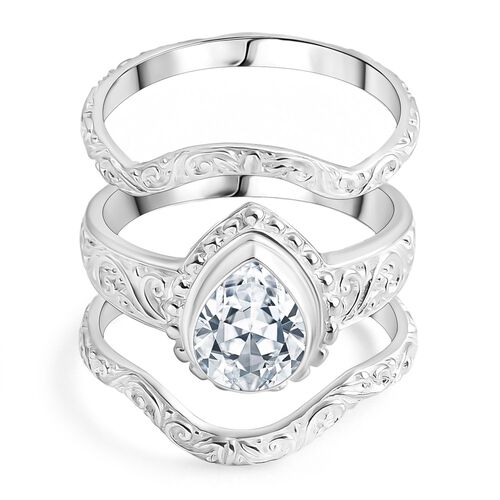 Royal Bali - D Joy Moissanit Ring 925 Silber (Größe 17.00) ca. 2.46 ct image number 0