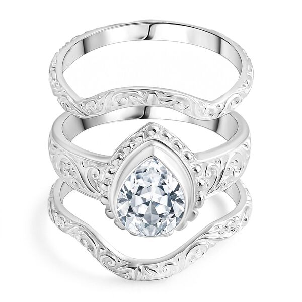 Royal Bali - D Joy Moissanit Ring 925 Silber (Größe 17.00) ca. 2.46 ct image number 0