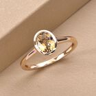 AAA Natürlicher, goldener Tansanit-Ring, 585 Gold  ca. 1,00 ct image number 1