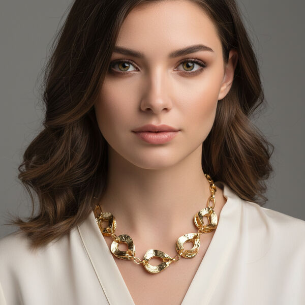 Gelb Halskette ca. 50 cm + 5 cm Extender, ca. 63,00g image number 2