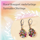Floral Bouquet mehrfarbige Turmalin-Ohrringe image number 6