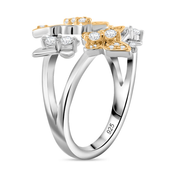 Moissanit zweifarbiger Ring - 0,40 ct. image number 3