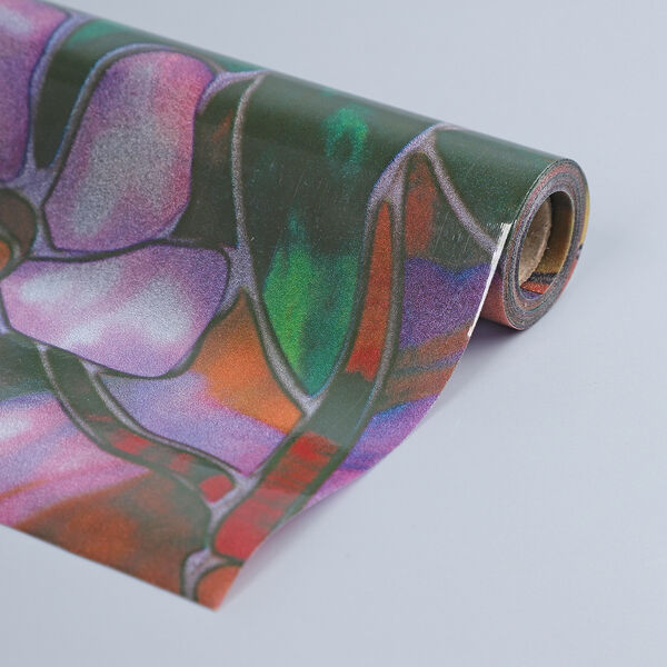 Statisch haftende Fensterfolie, nicht klebend, 90x185 cm, mehrfarbig image number 2