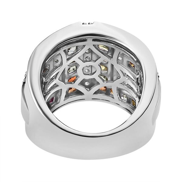 Mehrfarbiger Saphir und Zirkon-Ring - 4,40 ct. image number 6