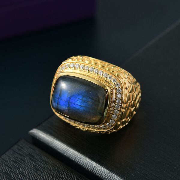 Labradorit und Zirkon Ring - 14,70 ct. image number 2