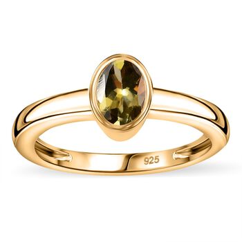 Nat&uuml;rlicher, goldener Tansanit-Ring - 0,62 ct.