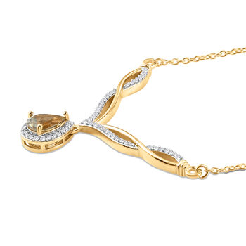 Turkizit und Zirkon Halskette in Silber