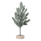 Warmweiße 50 LED Weihnachtsbaum Lampe, Größe 55 cm, 3xAA (nicht inkl.), Grün, Weiß und Braun image number 0