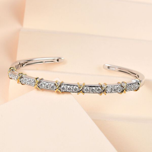 Moissanit Armreif, 19 cm - 2,18 ct. image number 2