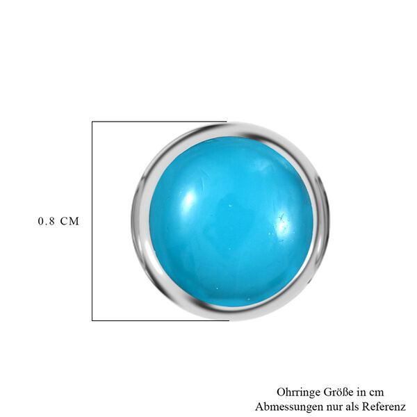 D'Joy AA Sleeping Beauty Türkis Ohrringe 925 Silber platiniert ca. 1.73 ct image number 6