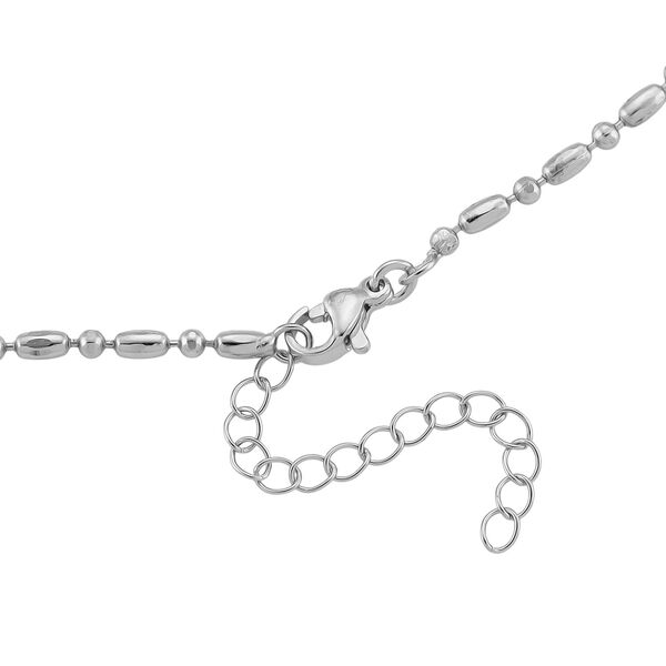 5er-Set Halsketten, ca. 45 cm + 5 cm Extender, Nickelfreies Messing Silberfarben image number 9