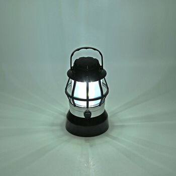 Tragbare Campinglaterne mit LED Beleuchtung, 360-Grad-Abdeckung, 2 Farbtemperaturen, batteriebetrieben