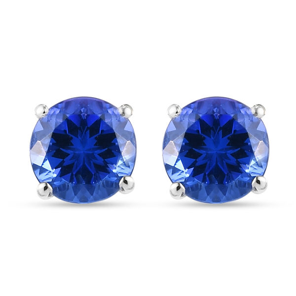 RHAPSODY AAAA Tansanit-Ohrstecker, 950 Platin ca. 3,40 ct