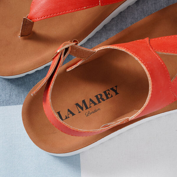 LA MAREY - Damen Sandalen, Gr&ouml;&szlig;e 36, Orange image number 6