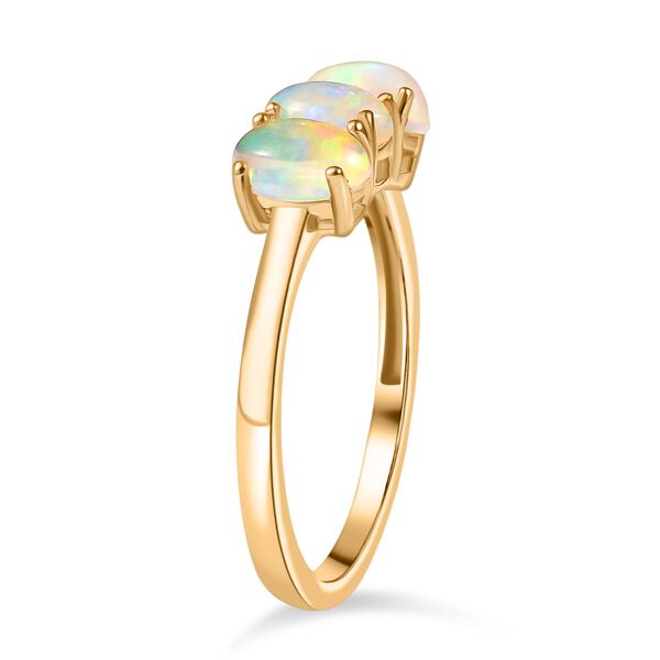 AA Nat&uuml;rlicher, &auml;thiopischer Welo Opal Ring, 925 Silber vergoldet - 0,93 ct. image number 5