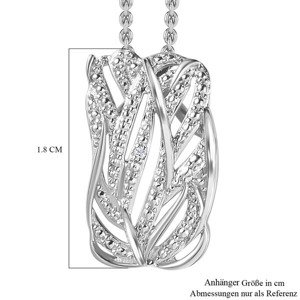 Wei&szlig;er Diamant P Schmuckset 925 Silber platiniert ca. image number 7