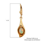 Natürliche, äthiopische Opal-Ohrringe, 925 Silber vergoldet ca. 1,10 ct image number 4
