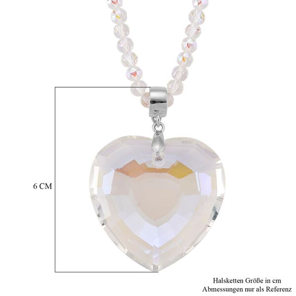 Wei&szlig;er Magie Farbe Kristall Anh&auml;nger mit Kette ca. 60 cm + 5 cm Extender image number 6