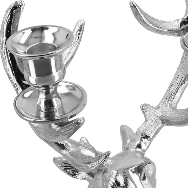 Rentier-Figur mit 2 Kerzenhaltern, Silber image number 6