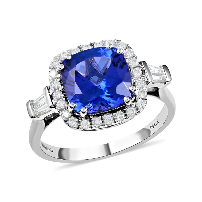 RHAPSODY AAAA Tansanit und VS EF Diamant-Ring, zertifiziert und geprüft - 3,70 ct. image number 0