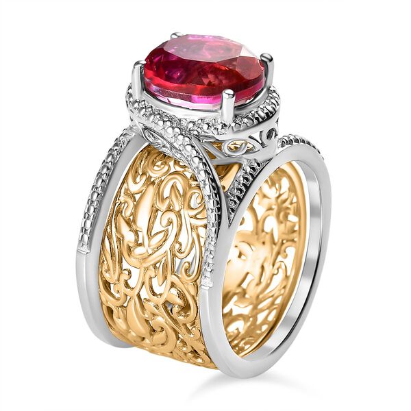 2er-Set- Sunset Quarz Triplett Ringe - 3,30 ct. image number 6