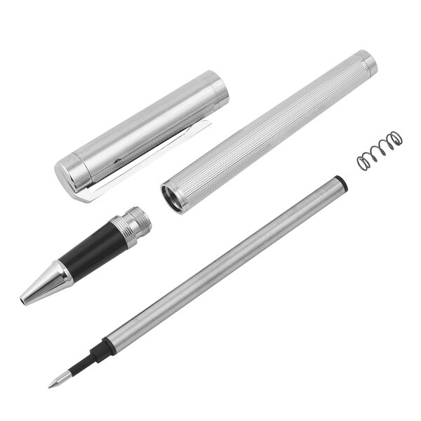 Echtleder Schl&uuml;ssel Etui mit Kugelschreiber, schwarz image number 5