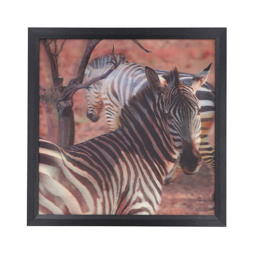 Realistisches 5D Zebra-Gemälde, Mehrfarbig image number 0