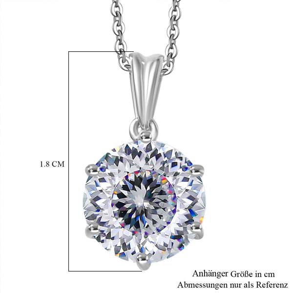 D'Joy Moissanit Anhänger mit 50cm Kette - 4 ct. image number 5