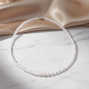 D'Joy AAA Regenbogen Mondstein 50cm Halskette - 140 ct.