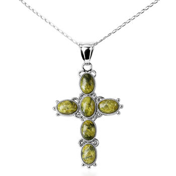 Gelber Schildkr&ouml;tenjaspis Anh&auml;nger ca. 15,00 ct.