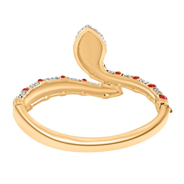 Roter und weißer Kristall-Armreif, 18 cm image number 4