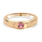 Rosa Turmalin Ring 925 Silber vergoldet  ca. 0,18 ct image number 0