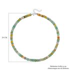 Mehrfarbiger Amazonit Halskette ca. 45 cm Reiner Edelstahl ca. 252.00 ct image number 4