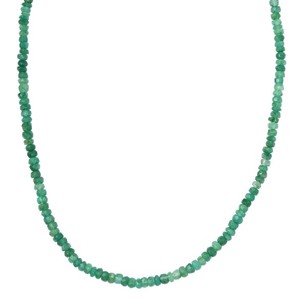 Kagem sambische Smaragd-Halskette in Silber, 64,00 ct. image number 5