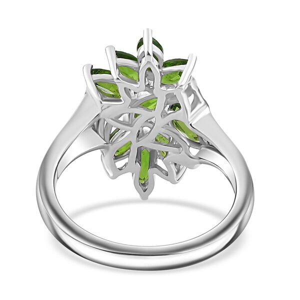 Nat&uuml;rlicher Chromdiopsid Ring 925 Silber rhodiniert (Gr&ouml;&szlig;e 18.00) ca. 1,51 ct image number 6