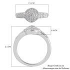 88 Facetten Moissanit Ring 925 Silber platiniert  ca. 0,61 ct image number 6