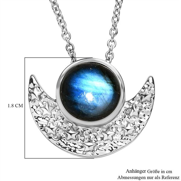 AAA Labradorit Anhänger mit 50cm Kette - 4,65 ct. image number 6